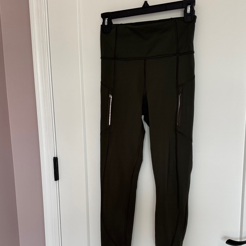 Athleta Forest Green Rainier Tights